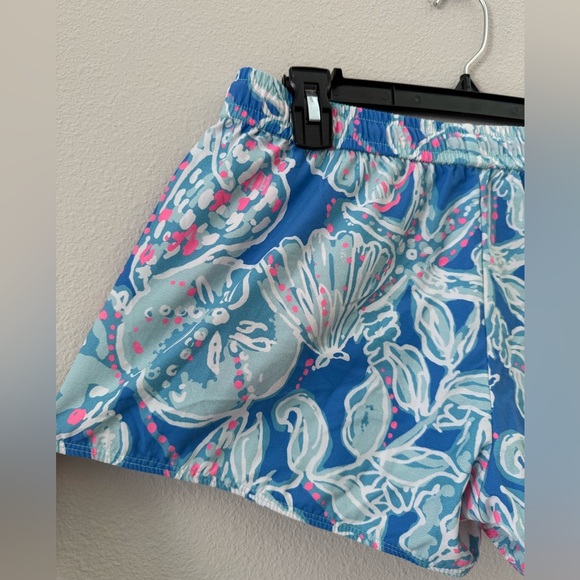 Lilly Pulitzer Blue and Pink Athletic Shorts - Picture 6 of 7